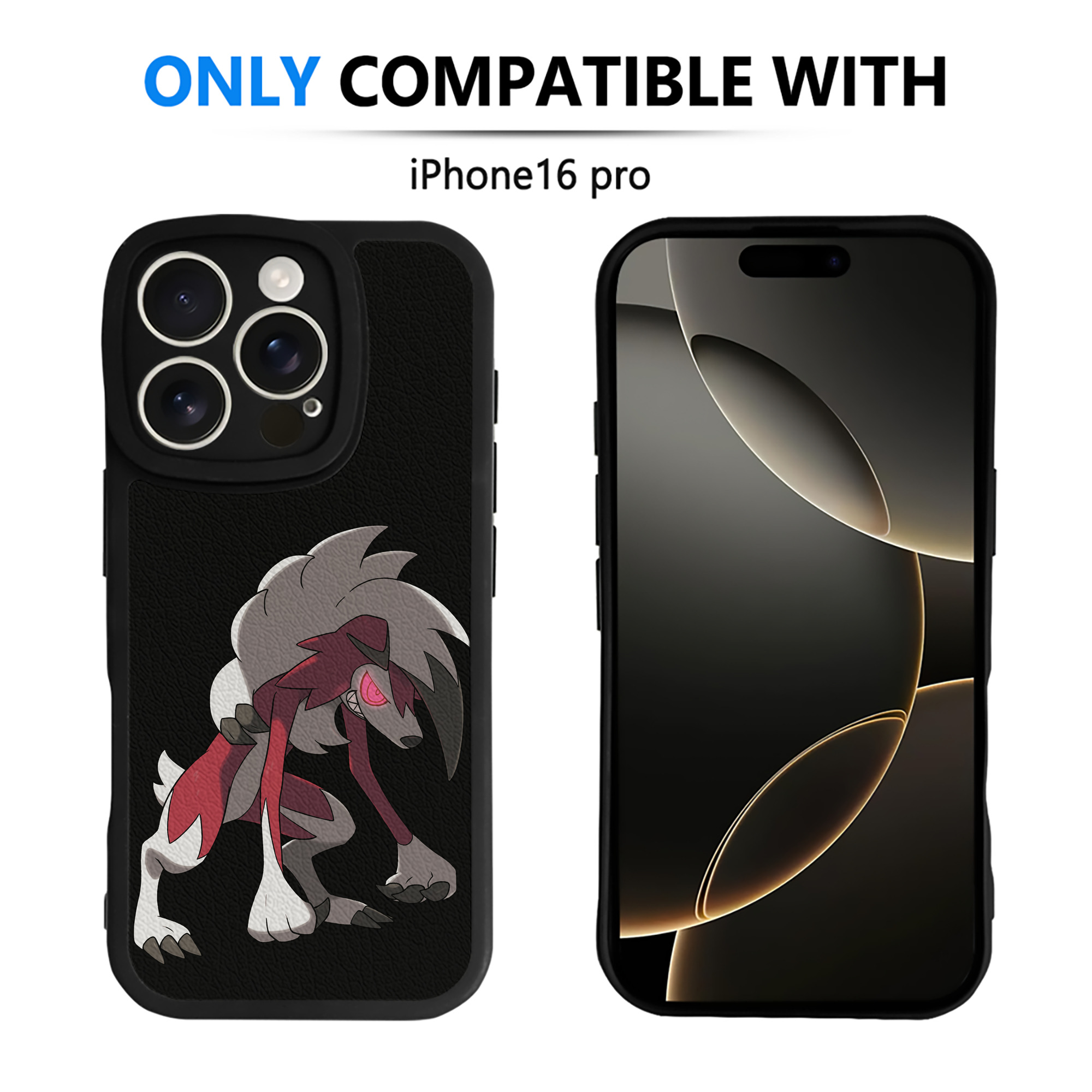 （画像用） ポケットモンスター Pokémon 【iPhone 16シリーズ対応】シリコンスマホケース（レザー調） 材質：シリコン